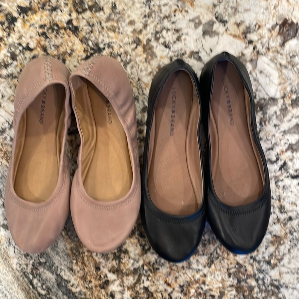 2 pairs of Lucky 🍀 Brand slipper shoes